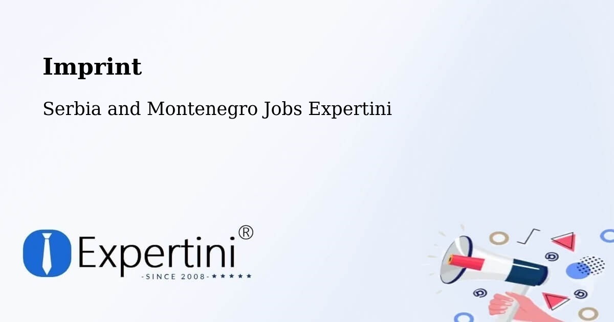 Imprint – North York - Serbia and Montenegro Jobs Expertini